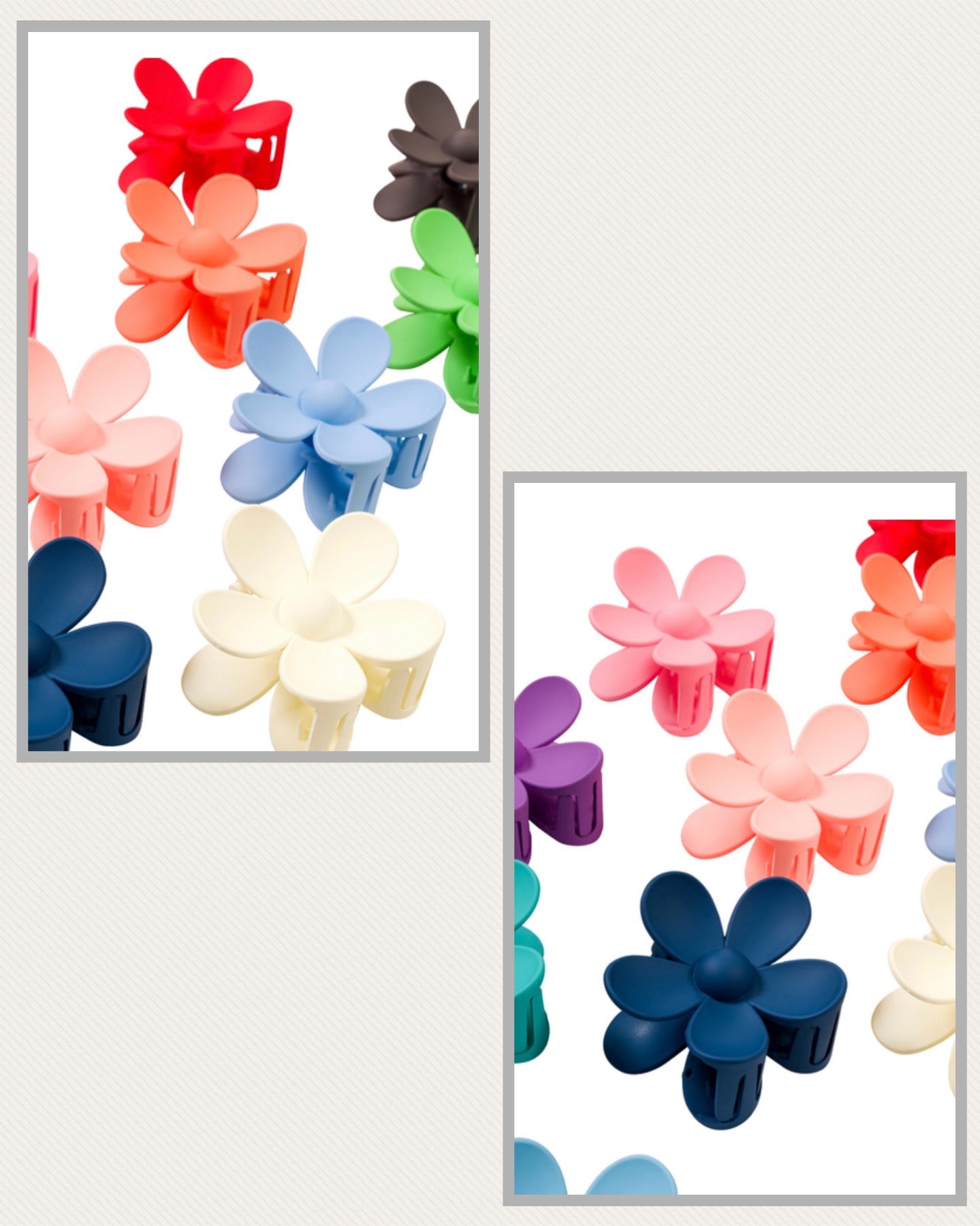 Flower Power Claw Clips