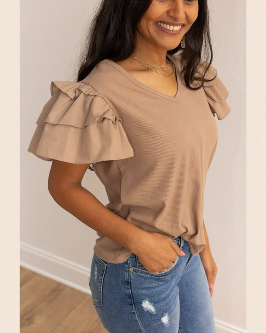 Beige Ellis Top