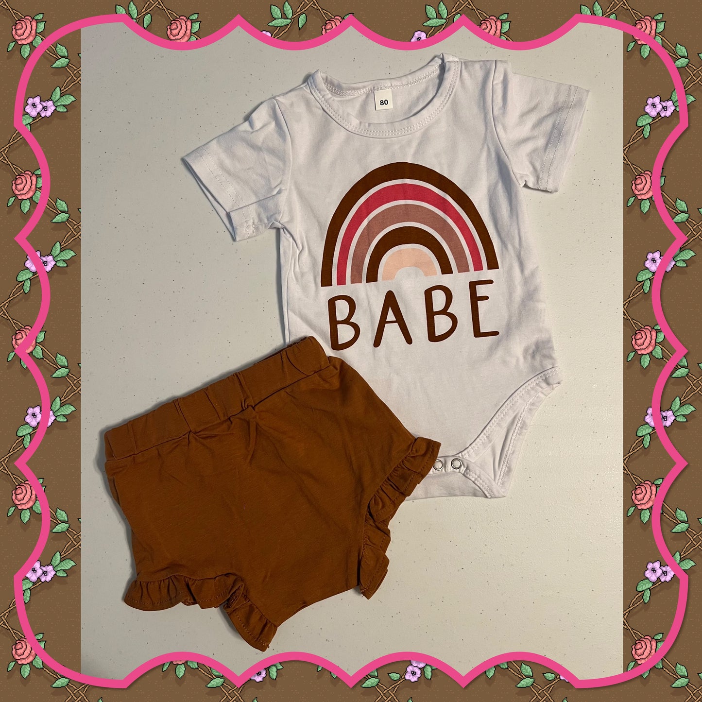 Babe Rainbow Bodysuit & Bummies