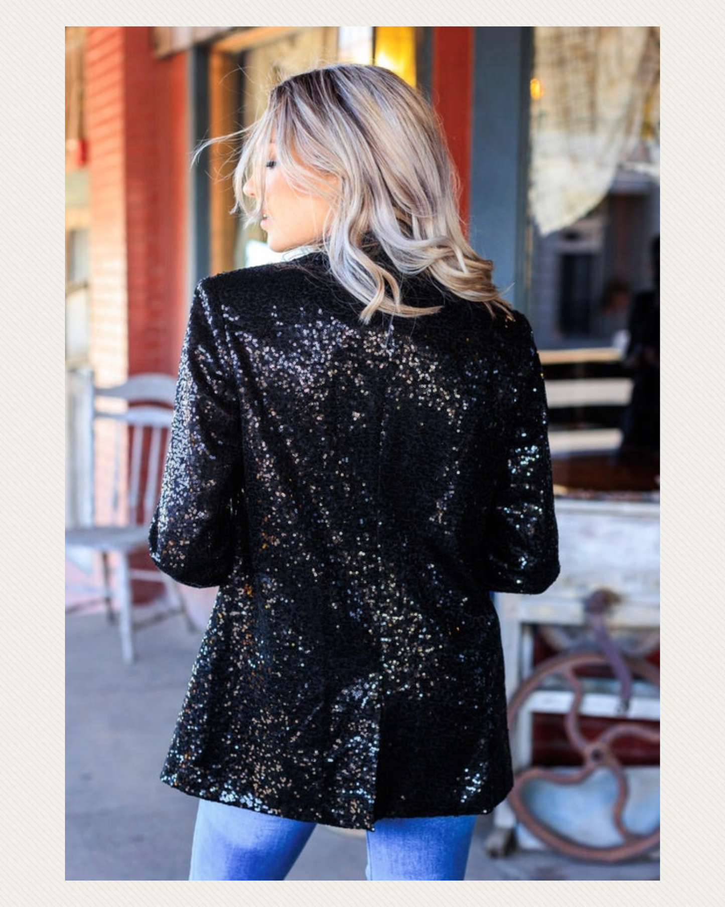 Spotlight Worthy Sequin Blazer