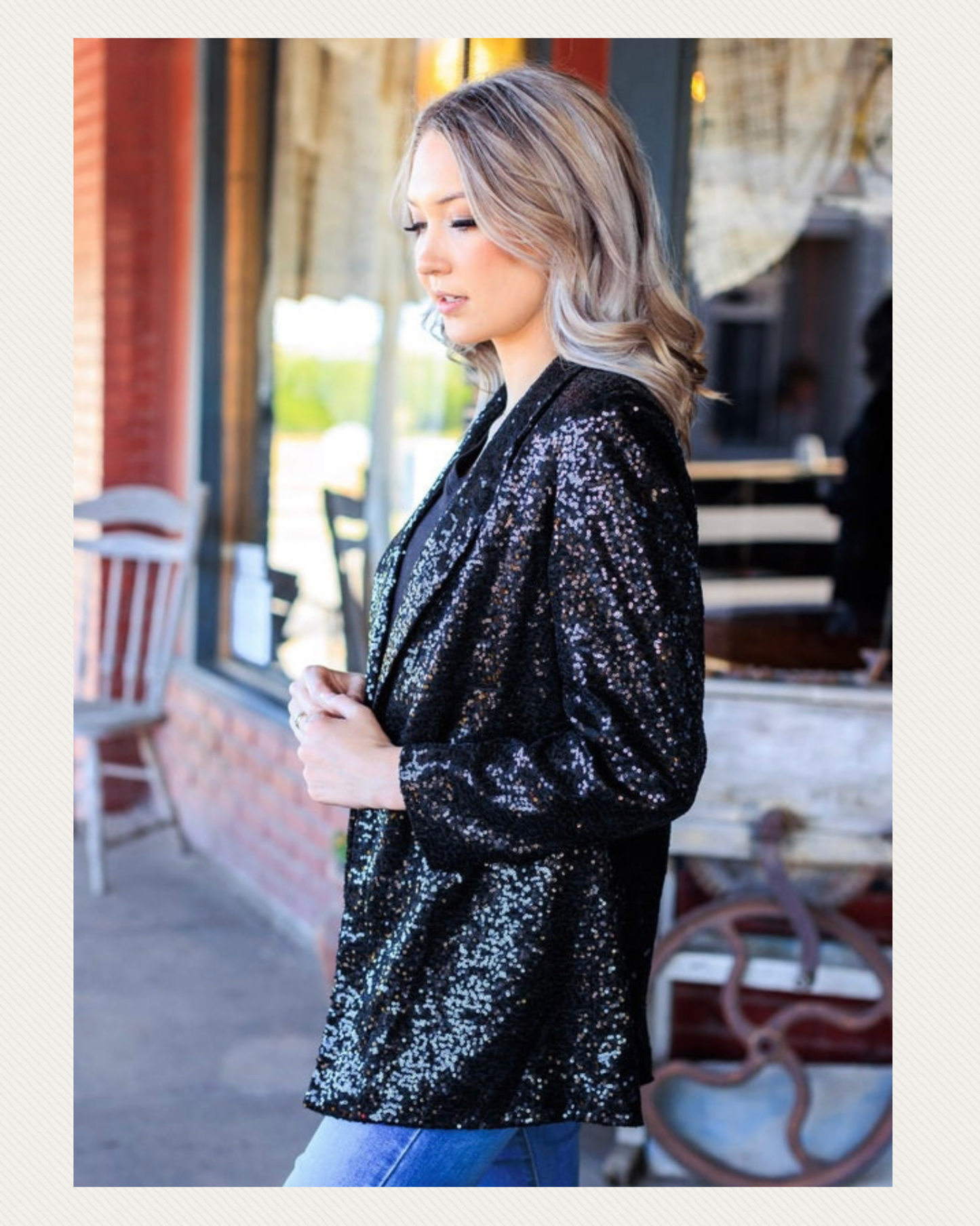 Spotlight Worthy Sequin Blazer